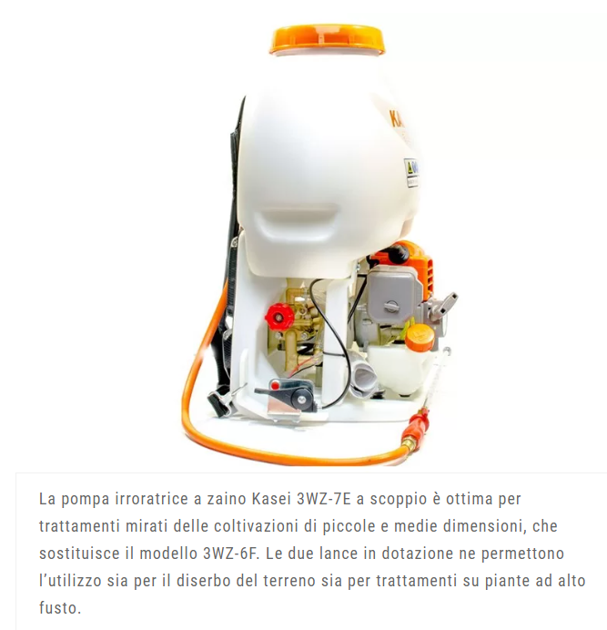 IRRORATRICE A ZAINO KASEI 3WZ-7E