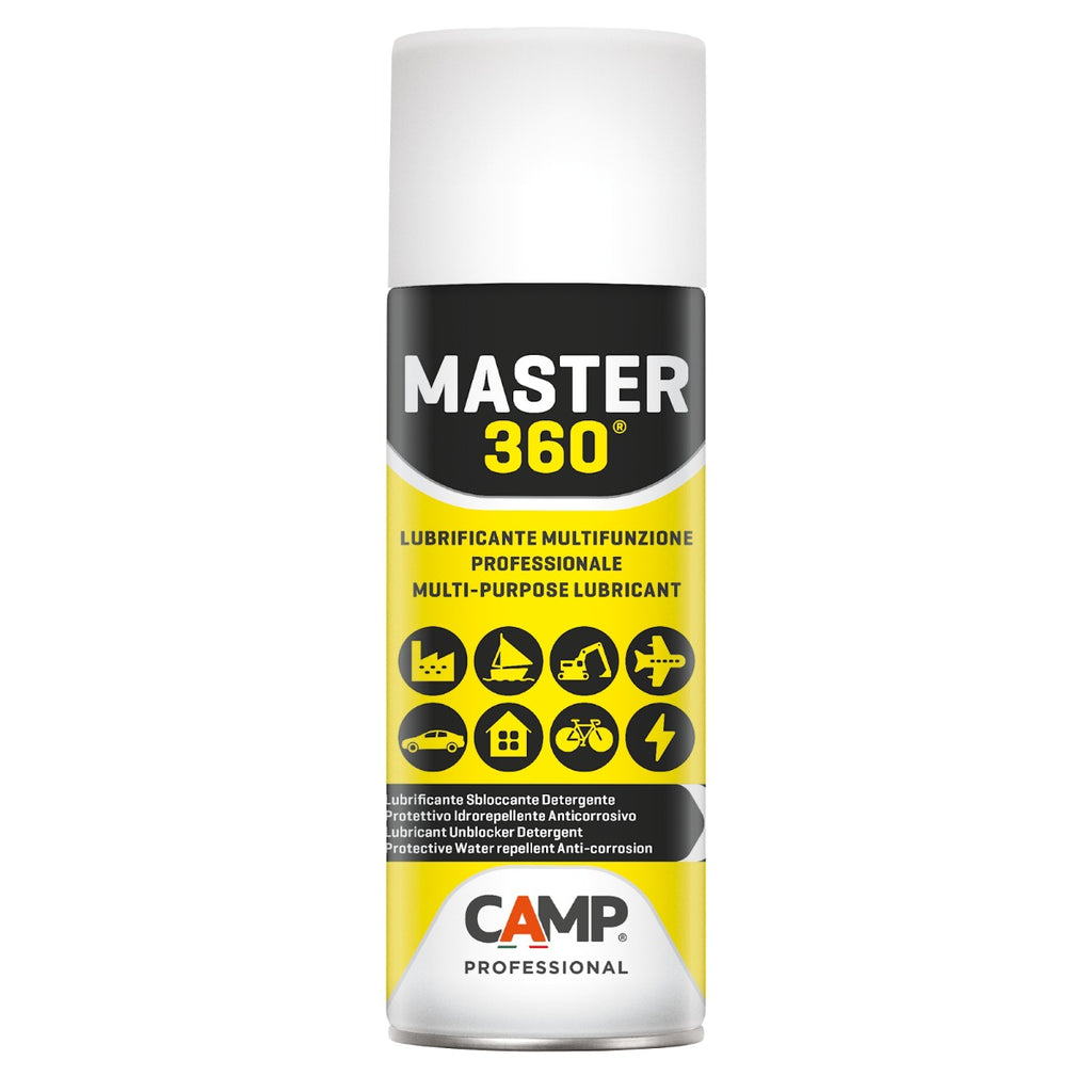 LUBRIFICANTE MULTIFUNZIONE PROFESSIONALE MASTER 360 DA 400ML.