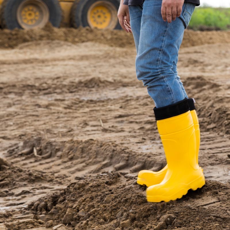STIVALE ANTINFORTUNISTICO WORKER SOLLEVAMI GIALLO TG.43 DOMINION