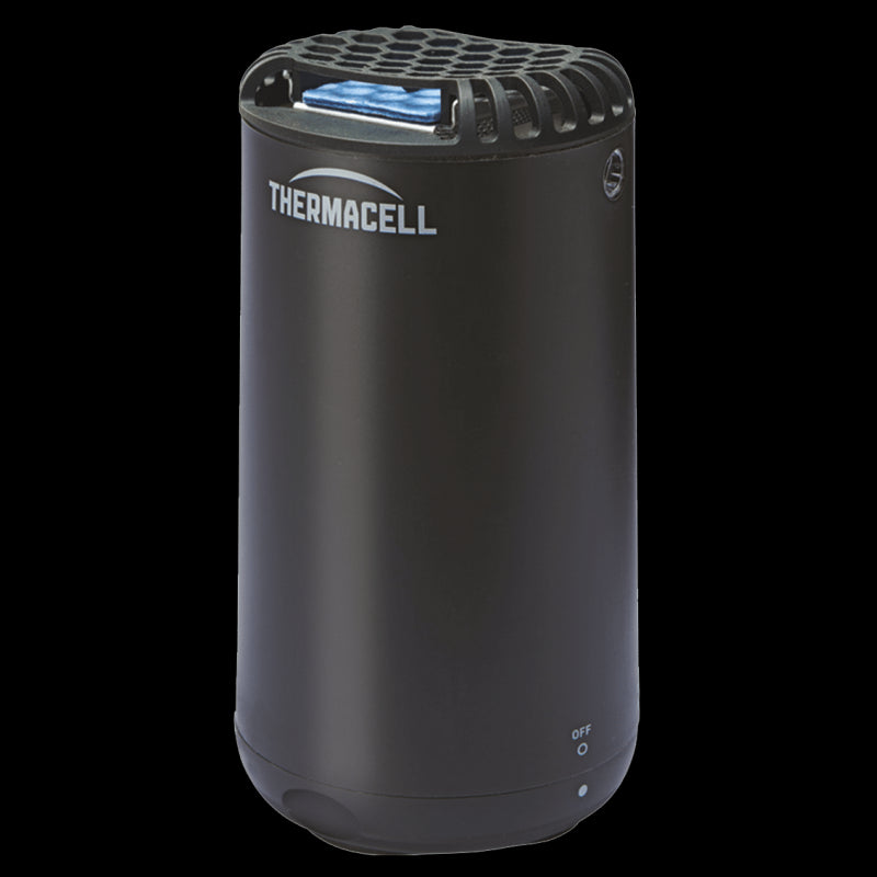 Thermacell Repellente Antizanzare Mini Halo, Per Esterno, Giardino e Patio, Protezione Efficace 21m², Inodore, Include 12 Ore di protezione, 1 Cartuccia + 3 Piastrine, Grafite