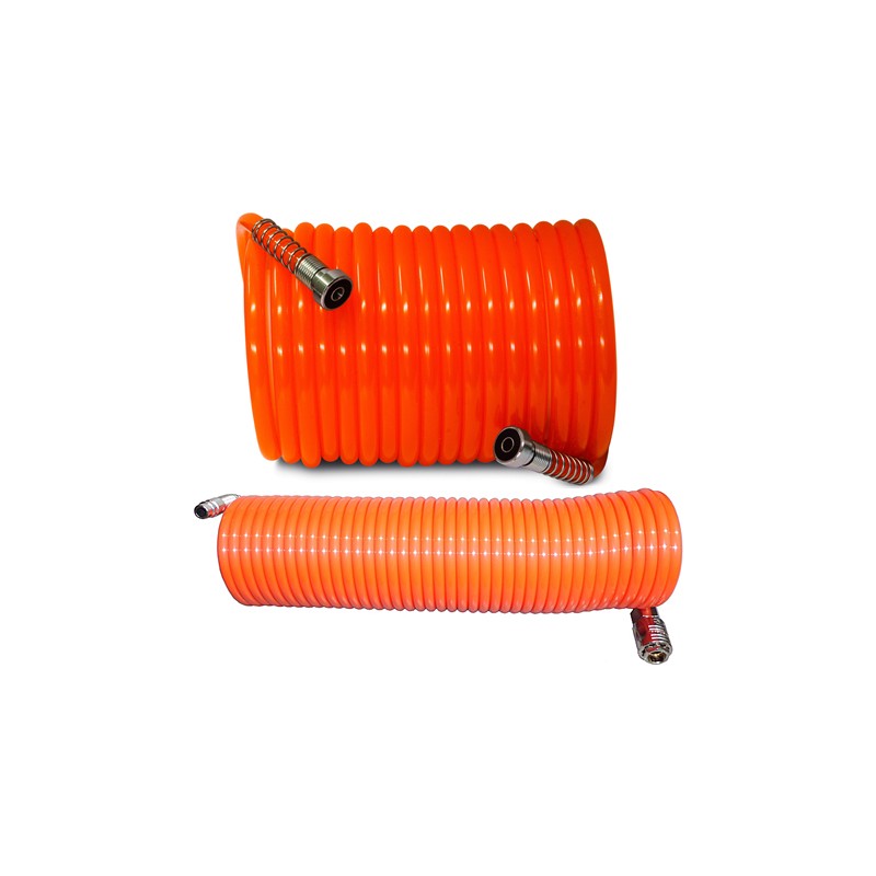 TUBO A SPIRALE PER ARIA COMPRESSA COMPLETO ATTACCHI MT.15 A BAIONETTA