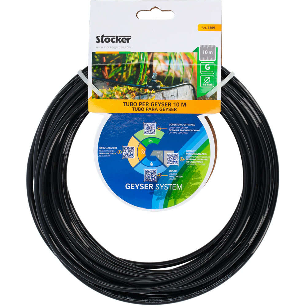 KIT BASE GEYSER 25MT TUBO,10UGELLI, T E 3 TAPPI CHIUSURA STOCKER