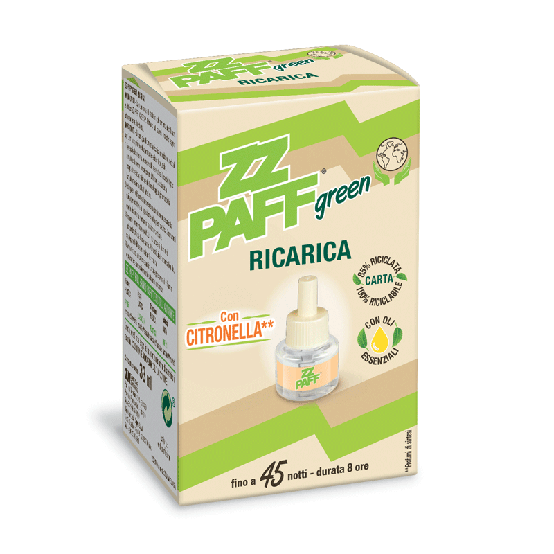 ZZ PAFF RICARICA LIQUIDA GREEN 33ML. CON CITRONELLA
