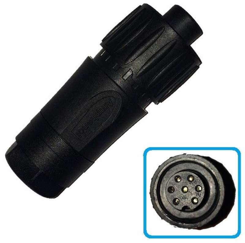 CONNETTORE PRESA VOLANTE 6P+T PG9 NERO CAMPAGNOLA