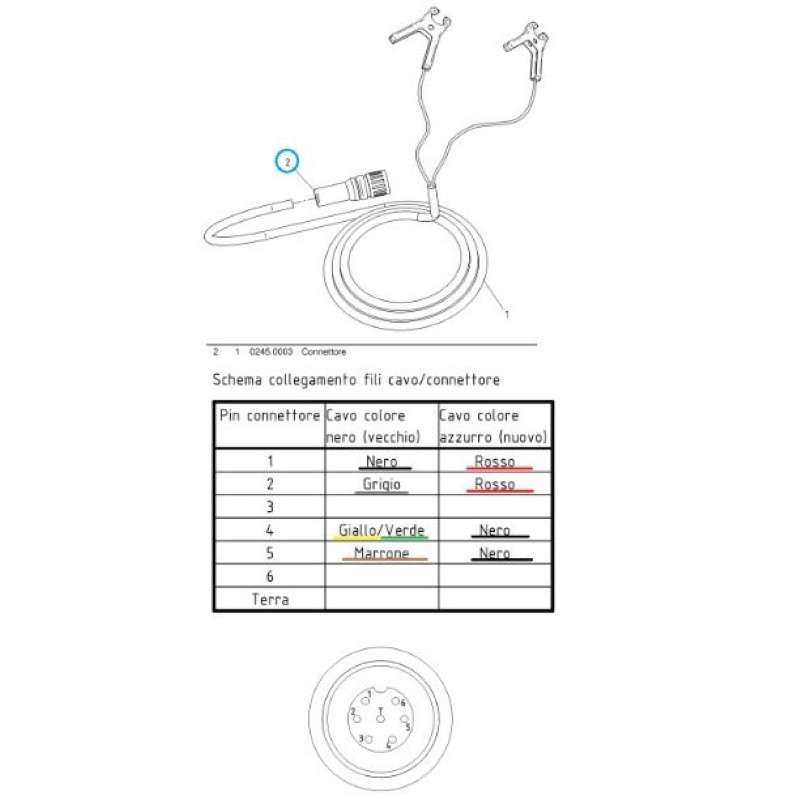 CONNETTORE PRESA VOLANTE 6P+T PG9 NERO CAMPAGNOLA