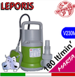 POMPA SOMMERGIBILE MARTA 550 LEPORIS180L/MIN 230V IN PLASTICA