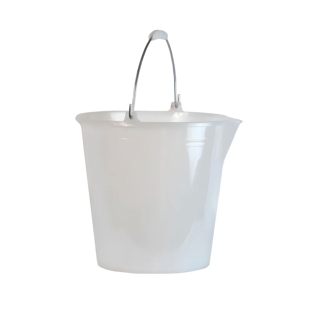 SECCHIO COMUNE 10 LT. BIANCO PLASTICA