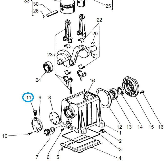 Tappo sfiato e carico olio MK 113 per motocompressore Campagnola