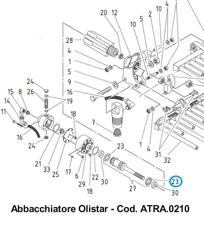 Guarnizione DEM 25 PER ABBACCHIATORE TUONO CAMPAGNOLA