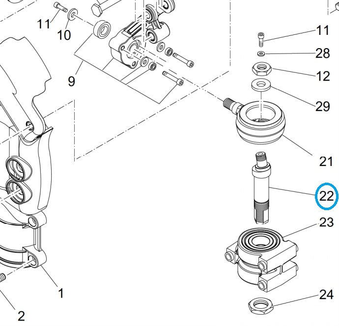 Albero trasmissione abbacchiatore Elektra Campagnola