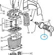 ELEMENTO FILTRANTE D100 RICAMBIO PER COMPRESSORE CAMPAGNOLA