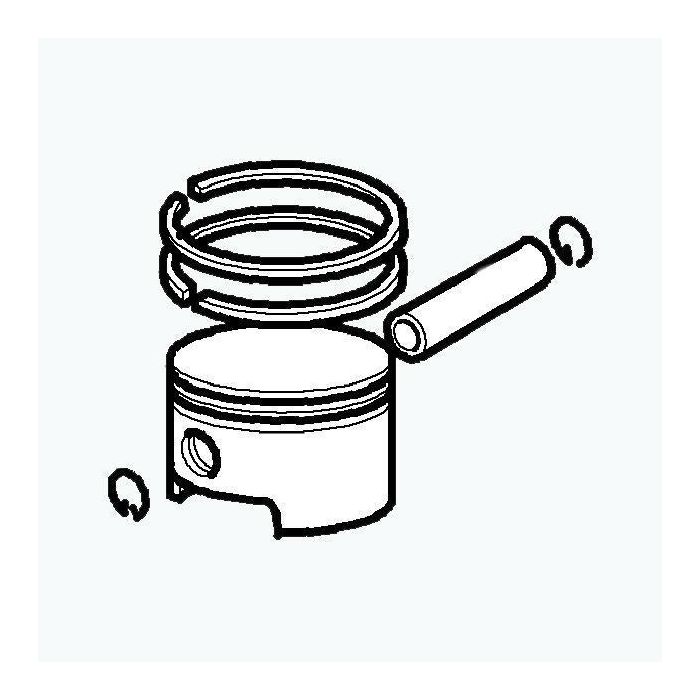 KIT PISTONE COMPLETO DIAMETRO 45 PER DECESPUGLIATORE 753S/T OLEOMAC