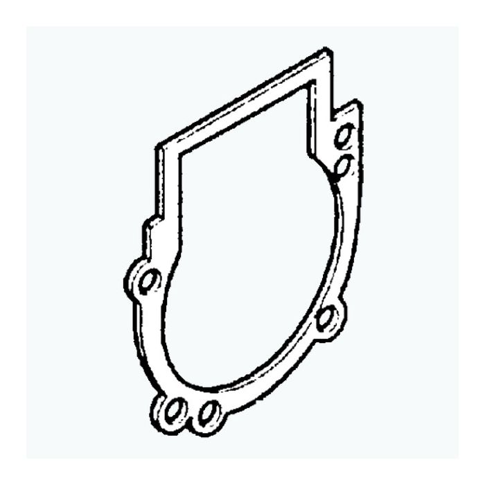 Guarnizione semicarter ricambio per motosega Oleomac GS520