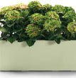 VASO KEBE QUADRO GREENER CM.40 CON RISERVA D'ACQUA VERDE RUOTE OASI
