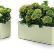 VASO KEBE QUADRO GREENER CM.40 CON RISERVA D'ACQUA VERDE RUOTE OASI