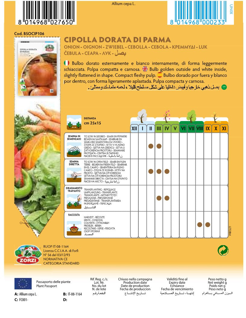 SEMI CIPOLLA DORATA DI PARMA ZORZI