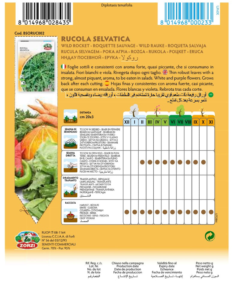 SEMI RUCOLA SELVATICA ZORZI
