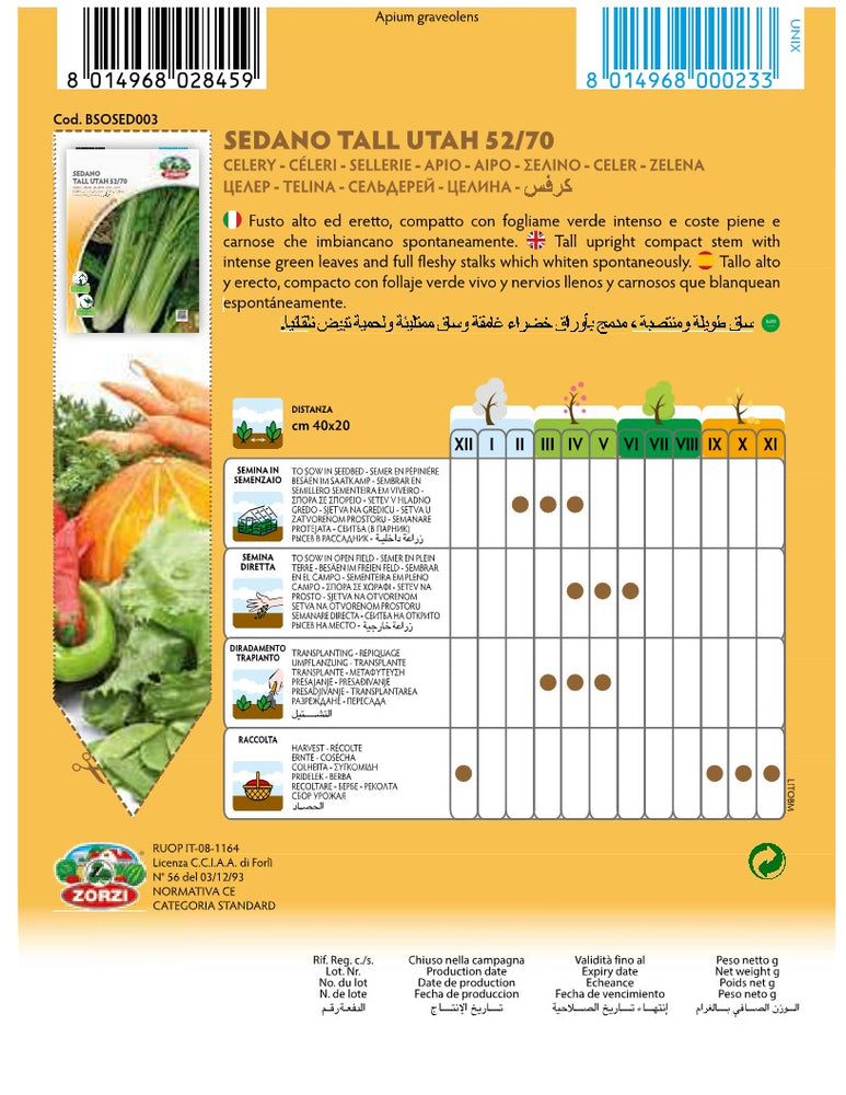 SEMI SEDANO TALL UTAH 52/70 ZORZI