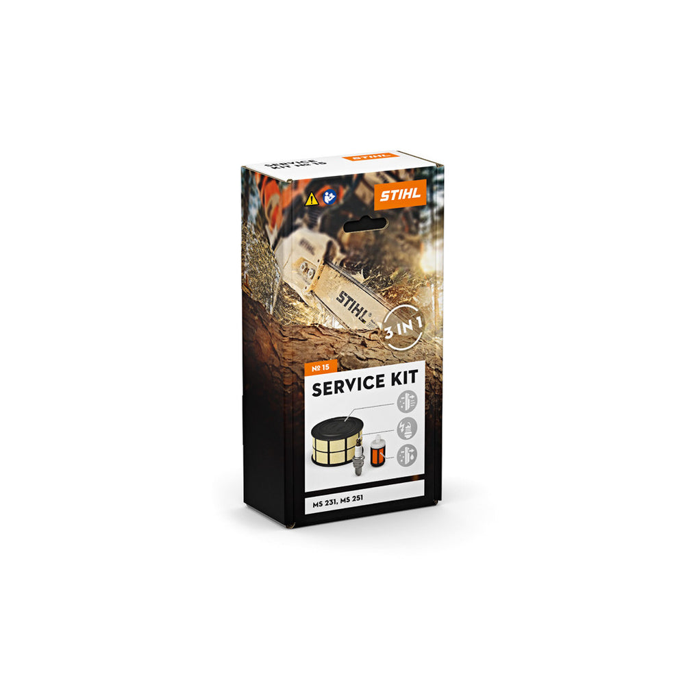 SERVICE KIT FILTRO ARIA/MISCELA CANDELA MOTOSEGA STIHL MS 231/251