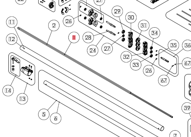 SET TRASMISSIONE LUNGA COMPLETA PER TORNADO V3 FENIX V2 CASTELLARI