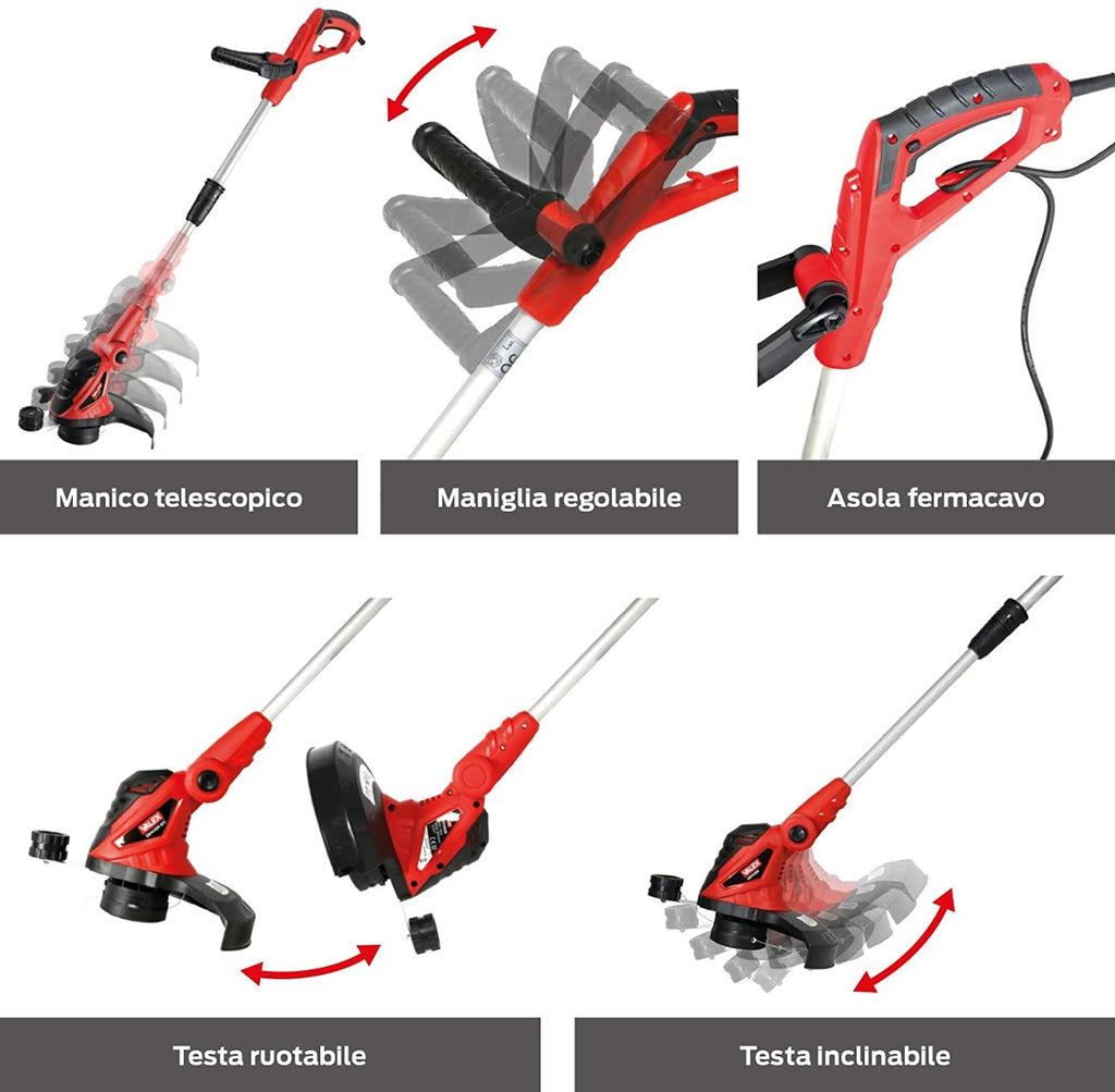 DECESPUGLIATORE TAGLIABORDI ELETTRICO DENVER 851 VALEX 550 W