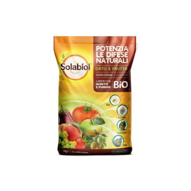 INSETTICIDA FUNGICIDA SOLABIOL POLVERE DI ROCCIA ZEOLITE 1 KG