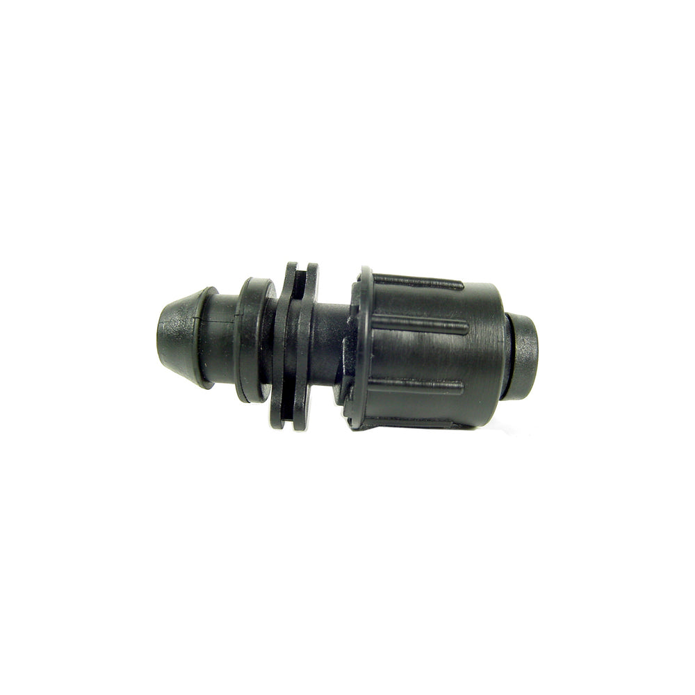 DERIVAZIONE INNESTO CON GOMMINO E GHIERA PER ALA GOCCIOLANTE 16 MM