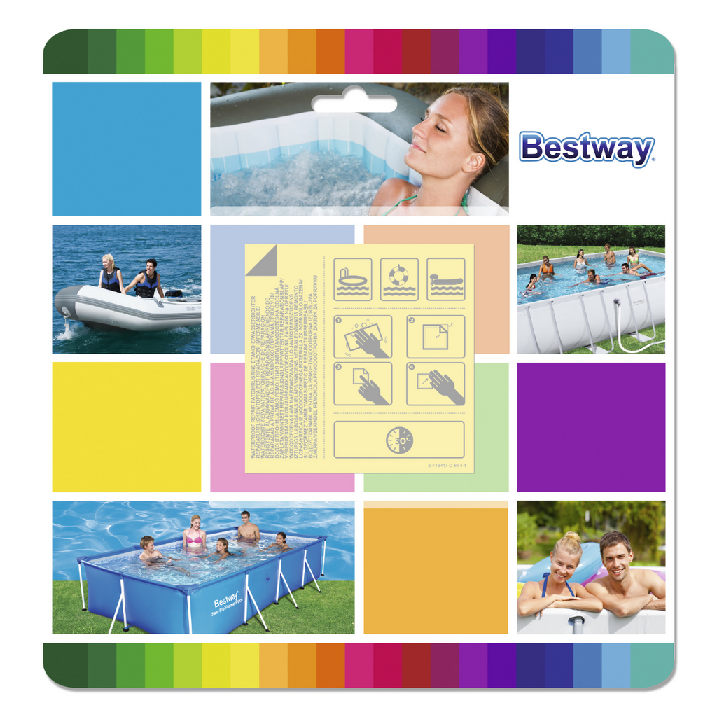 TOPPA RIPARAZIONE ADESIVA BESTWAY 62091