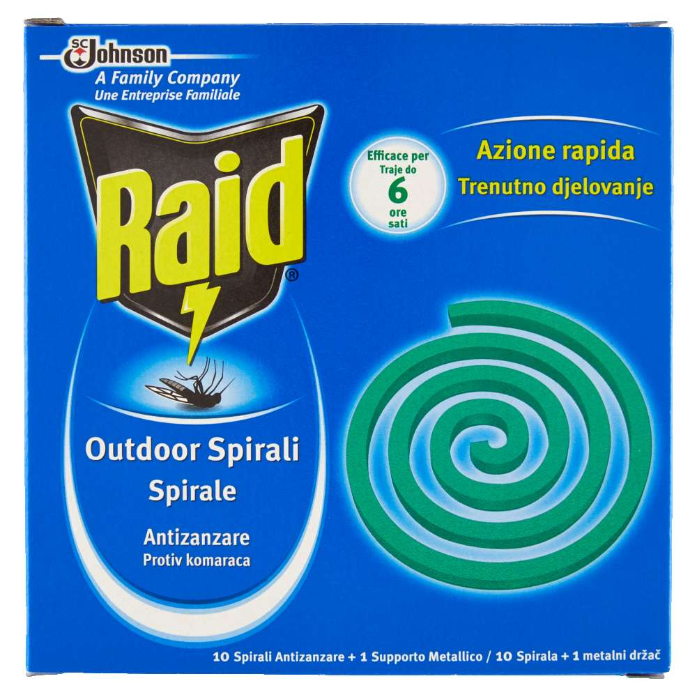 ANTIZANZARE RAID ZAMPIRONE 10 PZ