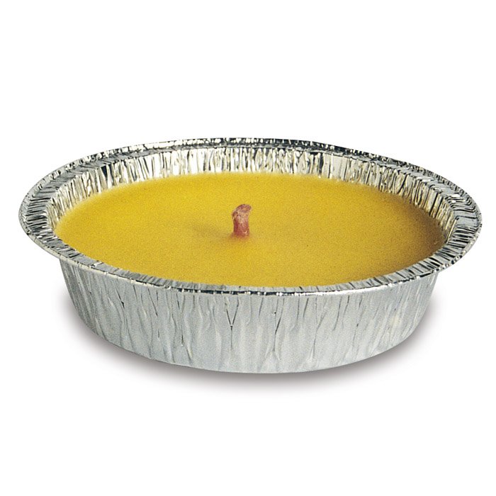 CITRONELLA CANDELA ALLUMINIO DIAMETRO 10 GIALLO H 2,5 CM VERDELOOK