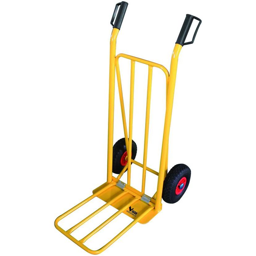 CARRELLO PORTACASSE PORTAPACCHI MOD.PALA RIBALTABILE PNEUMATIC VIGOR