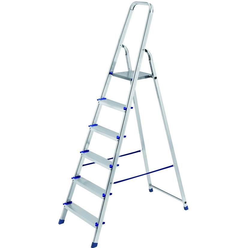 SCALA A 6 GRADINI A LIBRO ERCOLE EN 131 VIGOR PORTATA 150 KG SP.1.2