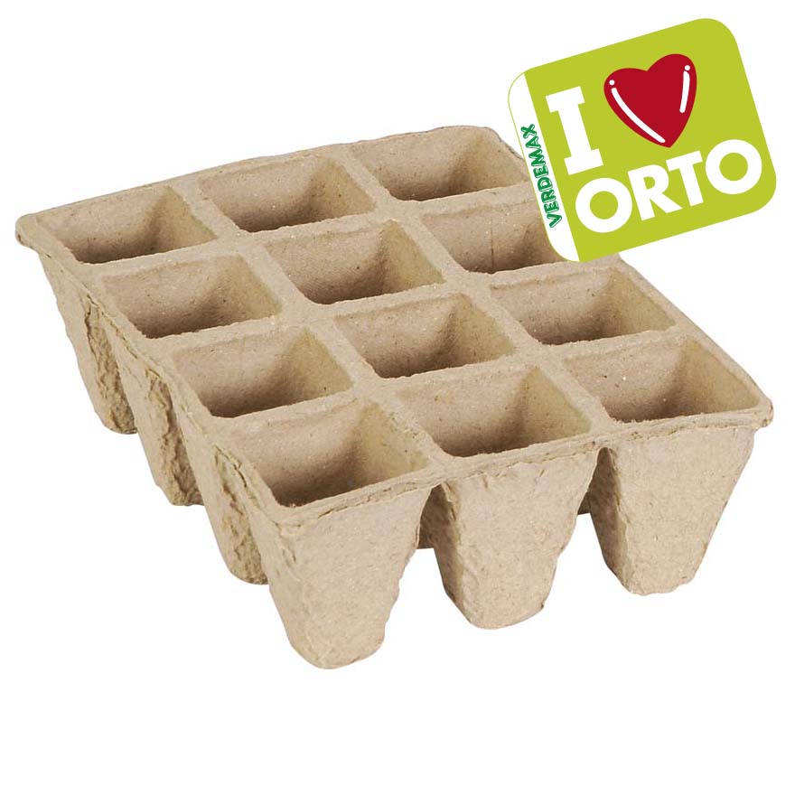 SEMENZAIO CELLE BIODEGRADABILI IN CARTA PZ.6 VERDEMAX