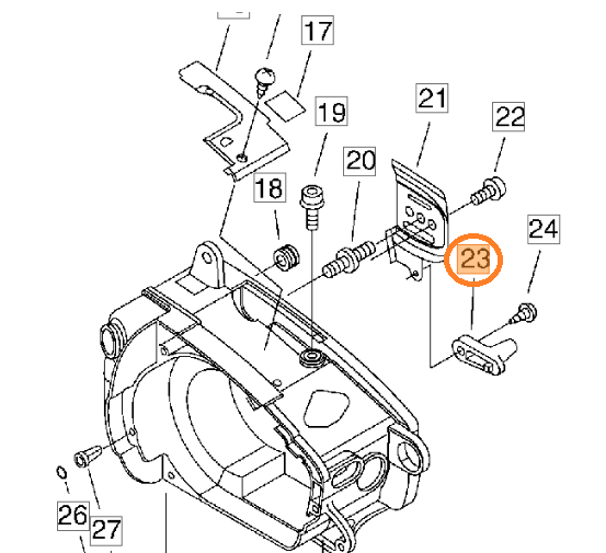 FERMO CATENA PER MOTOSEGA 280-360 TS SHINDAIWA
