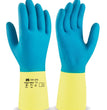 GUANTI LAVOR LATTICE NEOPRENE TG.10 MAURER GIALLO BLU