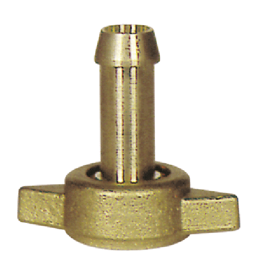 Raccordo ottone portagomma filettato femmina diam. 8 con ghiera 1/2