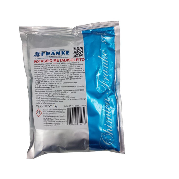 METABISOLFITO POTASSIODA 100 GRAMMI