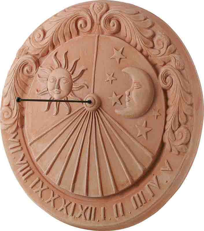 MERIDIANA ASTRI CM.43 IN TERRACOTTA ANTICO MESTIERE