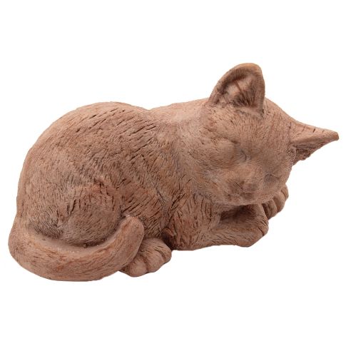 GATTINO CHE DORME GALESTRO CM.19 IN TERRACOTTA ANTICO MESTIERE