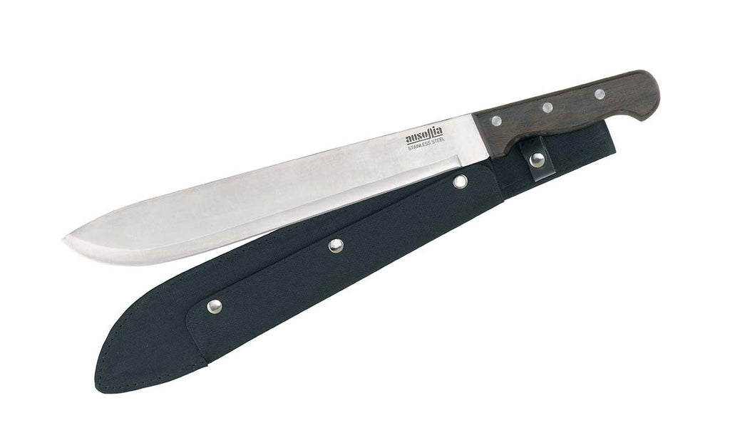 MACHETE LAMA INOX CM.36 CON FODERO NYLON AUSONIA
