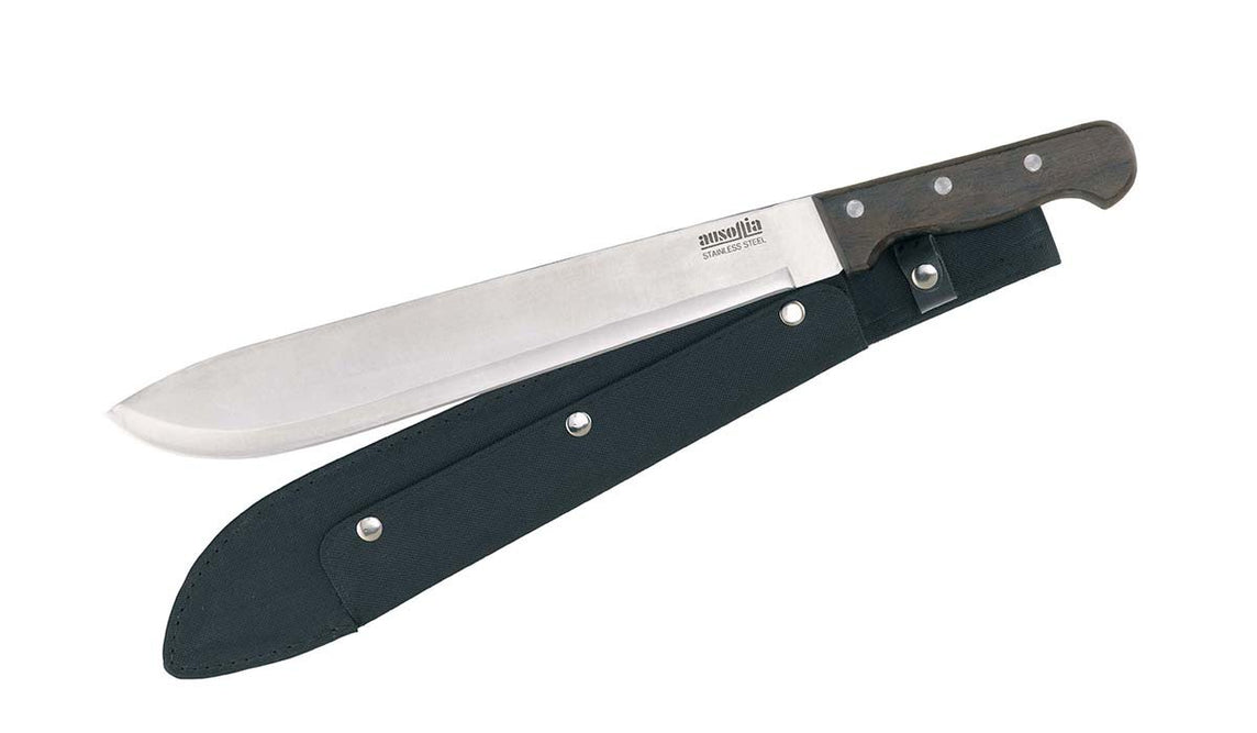 MACHETE LAMA INOX CM.36 CON FODERO NYLON AUSONIA