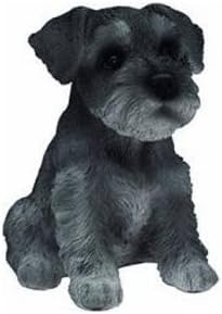 CANE SCHNAUZER MIGNON CM.12X8 CM IN VETRORESINA ANTICO MESTIERE