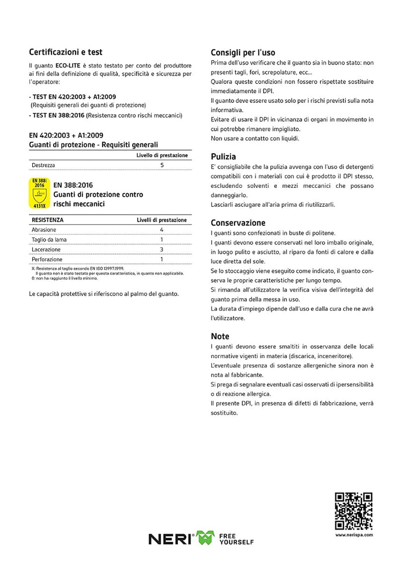 Informazioni d'uso