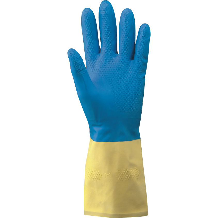 Guanti blu giallo
