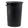 BIDONE PER RIFIUTI NERO LT.75 CON COPERCHIO CM.44X63H MAURER