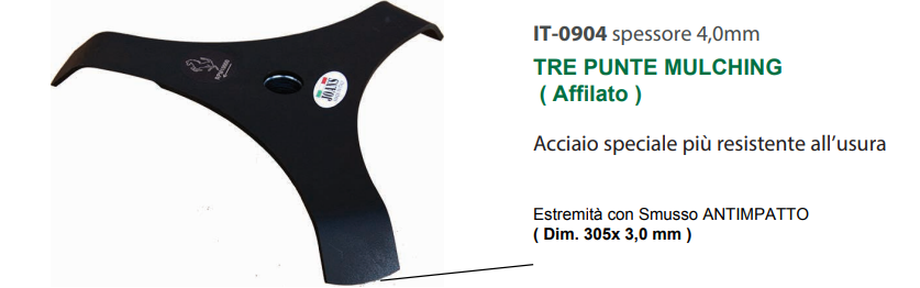 DISCO TRE PUNTE MULCHING AFFILATO JOANS