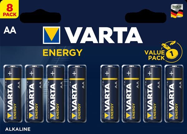 PILE VARTA STILO TIPO AA ENERGY CONFEZIONE DA PZ.8
