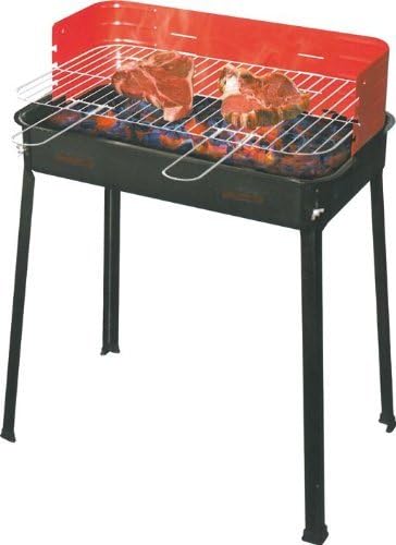 BARBECUE A CARBONELLA LEGNA RETTANGOLARE FLAVIA 60X35X80 H CM
