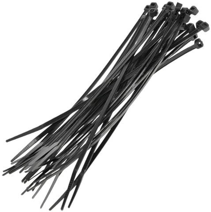 FASCETTA CABLAGGIO NERA 4.8X200 DA 100 PEZZI