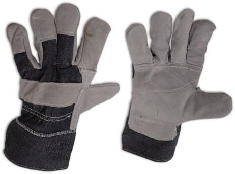 GUANTI LAVORO CROSTA DORSO TELA TG.10.5 CAVALIERE